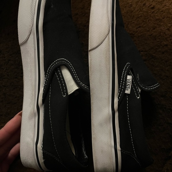 Black slip on vans - Picture 3 of 4
